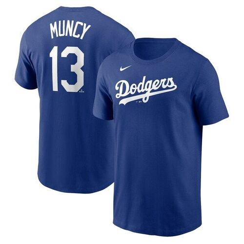 맥스 먼시 로스앤젤레스 다저스 나이키 선수 선수마킹 티셔츠 - 로얄 / Nike