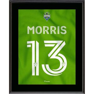 Jordan Morris Seattle Sounders FC Fanatics Authentic 10.5 x 13 레거시 그린 저지 스타일 넘버 13 승화 플라크 / 윌리스포츠 어센틱