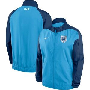 잉글랜드 여자 대표팀 나이키 여자 2023 앤섬 라글란 퍼포먼스 풀집 자켓 - 블루 / Nike