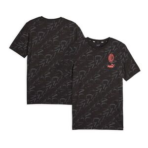 AC밀란 푸마 Ftbl코어 올오버 프린트 티셔츠 - 블랙 / Puma