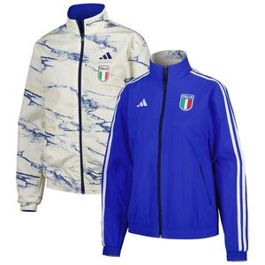 이탈리아 국가대표 아디다스 여자 애국가 리버서블 풀집 자켓 - 블루 / adidas