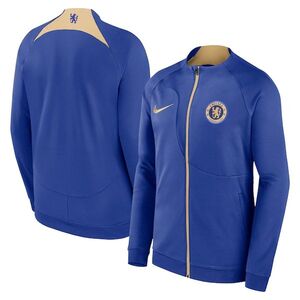 첼시 나이키 유스 2023/24 아카데미 프로 앤섬 라글란 퍼포먼스 풀집 자켓 - 블루 / Nike