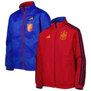 스페인 국가대표 아디다스 유스 앤섬 풀집 리버시블 팀 자켓 - 로얄/레드 / adidas