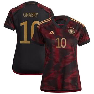 세르주 그나브리 독일 대표팀 아디다스 여자 2022/23 원정 레플리카 플레이어 저지 - 블랙 / adidas