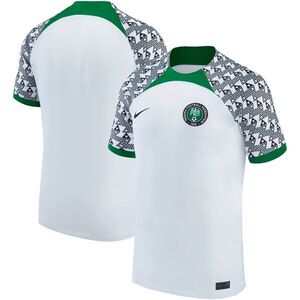 나이지리아 대표팀 나이키 유스 2022/23 어웨이 브레스 스타디움 레플리카 블랭크 저지 - 화이트 / Nike
