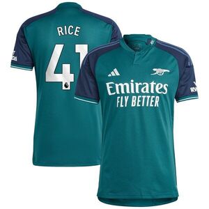 Declan Rice Arsenal adidas 2023/24 Third Replica Player Jersey - Green /