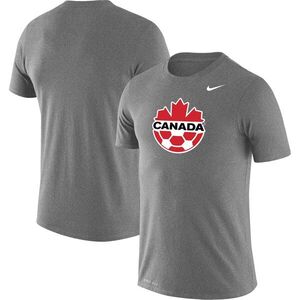 캐나다 사커 나이키 프라이머리 로고 레전드 퍼포먼스 티셔츠 - 헤더 그레이 / Nike