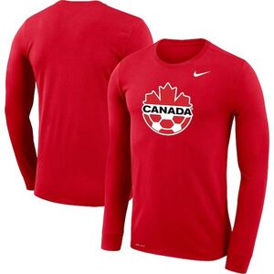 캐나다 사커 나이키 프라이머리 로고 레전드 퍼포먼스 긴팔 티셔츠 - 레드 / Nike