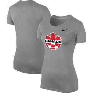 캐나다 사커 나이키 여성 레전드 퍼포먼스 티셔츠 - 헤더 그레이 / Nike