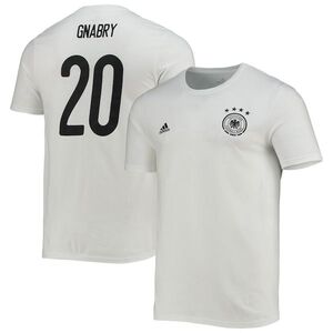 세르주 그나브리 독일 대표팀 아디다스 앰프 이름 &amp; 넘버 티셔츠 - 화이트 / adidas