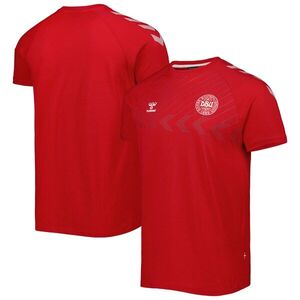덴마크 국가대표 팬 라글란 티셔츠 - 레드 / Hummel
