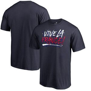 프랑스 Fanatics 브랜드 Vive Le France 티셔츠 - 네이비 / 윌리스포츠 어센틱
