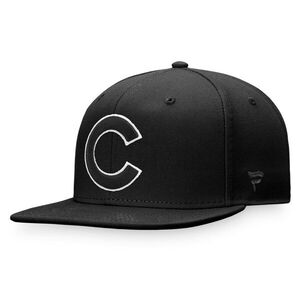 시카고 컵스 패너틱스 브랜드 스냅백 모자 - 블랙 / 윌리스포츠 어센틱