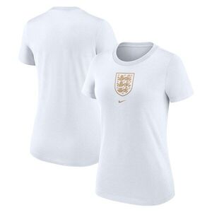 잉글랜드 여자 대표팀 나이키 여자 크레스트 3부 블렌드 티셔츠 - 화이트 / Nike