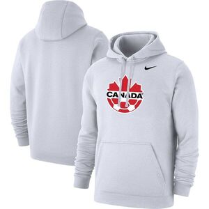 캐나다 사커 나이키 클럽 프라이머리 풀오버 후디 - 화이트 / Nike