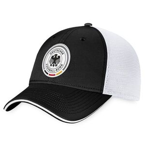 독일 국가대표 팬틱스 브랜드 트럭커 스냅백 모자 - 블랙/화이트 / 윌리스포츠 어센틱