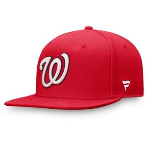 Washington National Fanatics 브랜드 코어 조절식 스냅백 모자 - Red / 윌리스포츠 어센틱