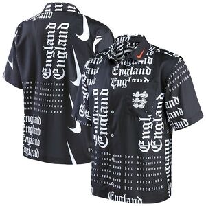 잉글랜드 여자 대표팀 나이키 버튼업 셔츠 - 블랙 / Nike