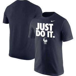 프랑스 국가대표 나이키 저스트 두 잇 티셔츠 - 네이비 / Nike