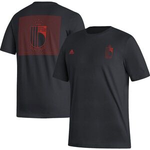 벨기에 대표팀 아디다스 패턴 크레스트 티셔츠 - 블랙 / adidas