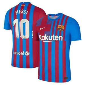 리오넬 메시 바르셀로나 나이키 2021/22 홈 어센틱 플레이어 저지 - 블루 / Nike