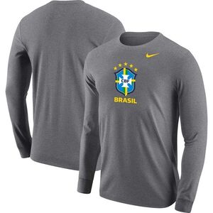 브라질 국가대표 나이키 코어 긴팔 티셔츠 - 헤더 그레이 / Nike