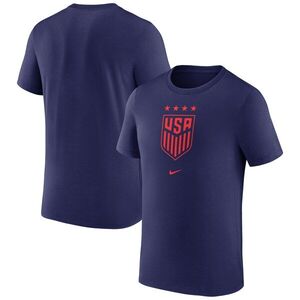 USWNT 나이키 유스크레스트 티셔츠 - 네이비 / Nike