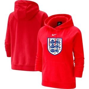 잉글랜드 대표팀 나이키 여성 바시티 라글란 트라이 블렌드 풀오버 후드티 - 레드 / Nike