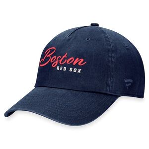 보스턴 레드삭스 덕후 브랜드 여성 대본 조절 모자 - 네이비 / 윌리스포츠 어센틱