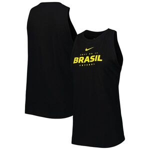 브라질 국가대표 나이키 여성 락업 톰보이 퍼포먼스 탱크탑 - 블랙 / Nike