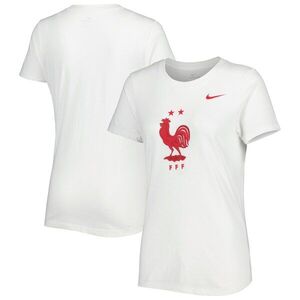 프랑스 국가대표 나이키 여성 클럽 크레스트 티셔츠 - 화이트 / Nike