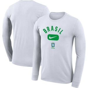 브라질 국가대표 나이키 락업 레전드 퍼포먼스 긴팔 티셔츠 - 화이트 / Nike