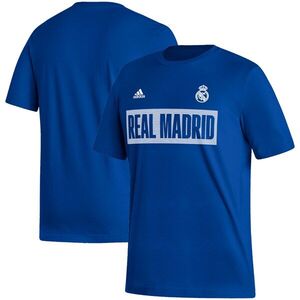 레알 마드리드 아디다스 컬처 바 티셔츠 - 블루 / adidas