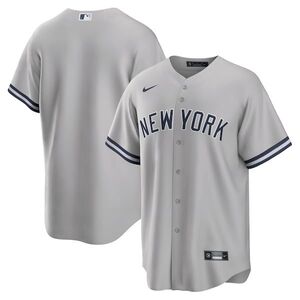 뉴욕 양키즈 나이키 로드 레플리카 팀 저지 - 그레이 / Nike