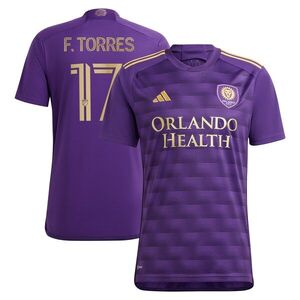 파쿤도 토레스 올랜도 시티 SC adidas 2023 The Wall Kit Replica Player Jersey - Purple /