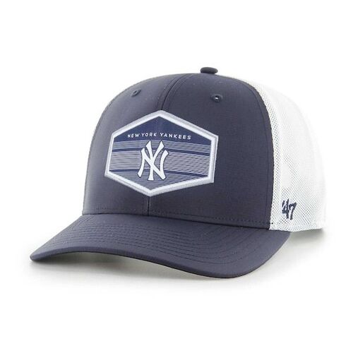 뉴욕 양키즈 &#039;47 버지스 트럭커 스냅백 모자 - 네이비/화이트 / 47 브랜드