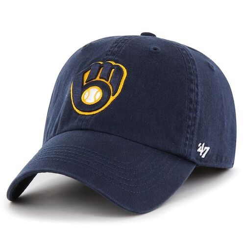 밀워키 브루어스 &#039;47 프랜차이즈 로고 장착 모자 - 네이비 / 47 브랜드