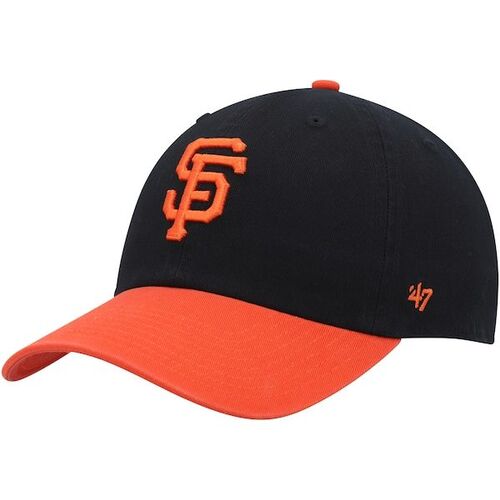 샌프란시스코 자이언츠 &#039;47 청소 조절 모자 - 블랙/오렌지 / 47 브랜드