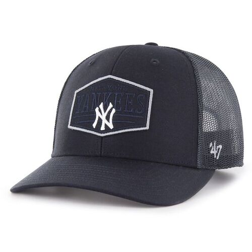 뉴욕 양키즈 &#039;47 리지라인 토널 패치 트럭커 조절 가능 모자 - 네이비 / 47 브랜드
