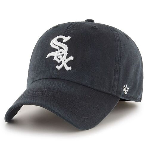 시카고 화이트삭스 &#039;47 프랜차이즈 로고 장착 모자 - 블랙 / 47 브랜드