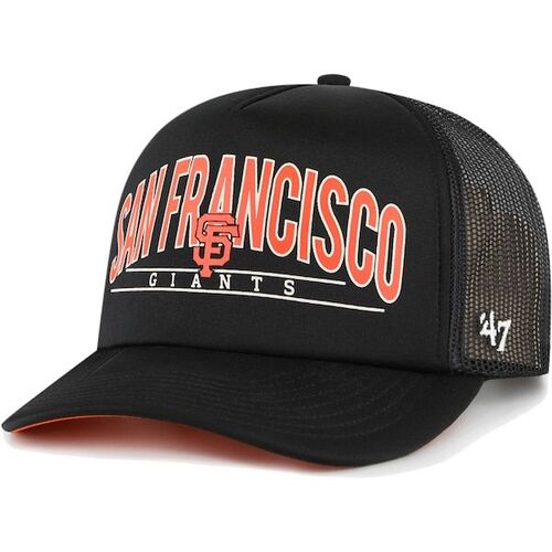 샌프란시스코 자이언츠 &#039;47 백홀 폼 트럭커 스냅백 모자 - 블랙 / 47 브랜드
