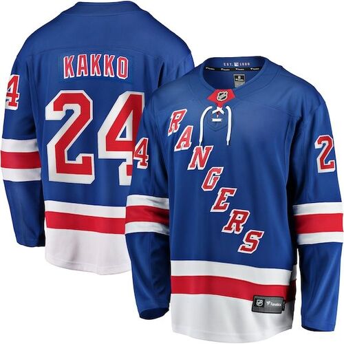 Kaapo Kakko New York Rangers 파나틱스 브랜드 홈 프리미어 브레이크 어웨이 플레이어 저지 - 블루 / 윌리스포츠 어센틱
