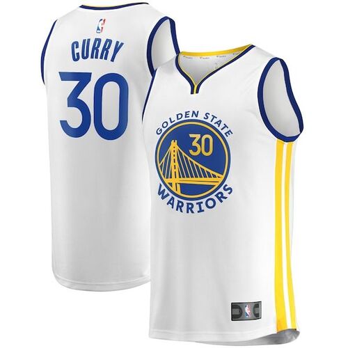 Stephen Curry Golden State Warriors 파나틱스 브랜드 2022/23 Fast Break Replica Player Jersey - Association Edition - White / 윌리스포츠 어센틱