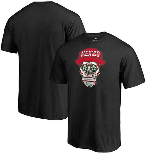 멕시코 파나틱스 브랜드 슈가 스컬 티셔츠 - 블랙 / 윌리스포츠 어센틱