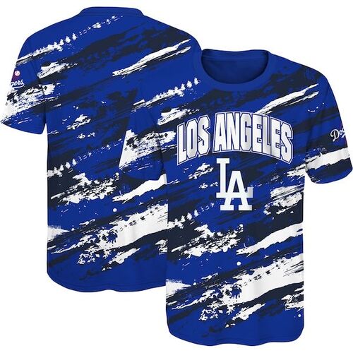 로스앤젤레스 다저스 유스 스틸링 홈 티셔츠 - 로얄 / Outerstuff