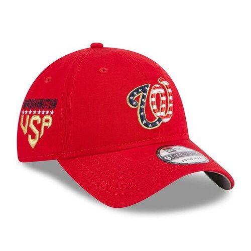 워싱턴 내셔널스 뉴에라 2023년 7월 9일 4번째 조절 가능한 모자 - 빨간색 / New Era
