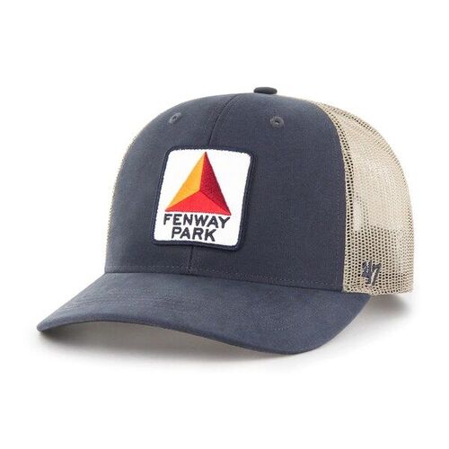 보스턴 레드삭스 &#039;47 1군 로고 시트고 트럭커 스냅백 모자 – 네이비 / 47 브랜드