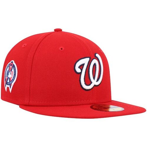 Washington Nationals 9/11 Memorial Side Patch 5950 Fitted Hat - Red / New Era