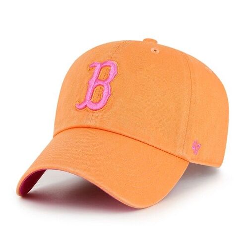 보스턴 레드삭스 &#039;47 프라이머리 팀 로고 야구장 청소 조절 가능 모자 – 오렌지 / 47 브랜드