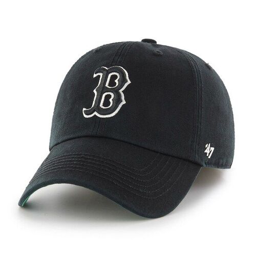 보스턴 레드삭스 &#039;47 1군 팀 로고 프랜차이즈 피팅 모자 – 블랙 / 47 브랜드
